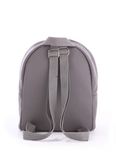 Стильний дитячий рюкзак з вышивкою, модель 0682 сірий. Зображення товару, вид додатковий.
