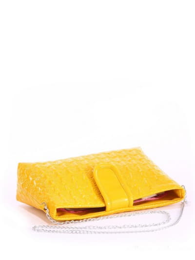 Стильна дитяча сумочка з вышивкою, модель 0622 жовтий. Зображення товару, вид ззаду.