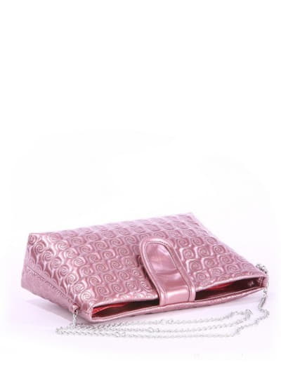 Стильна дитяча сумочка з вышивкою, модель 0628 пудрово-рожевий. Зображення товару, вид ззаду.