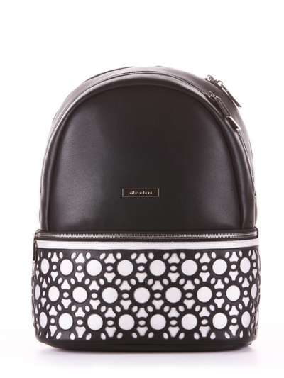 Жіночий рюкзак, модель 181432 чорний. Зображення товару, вид збоку.