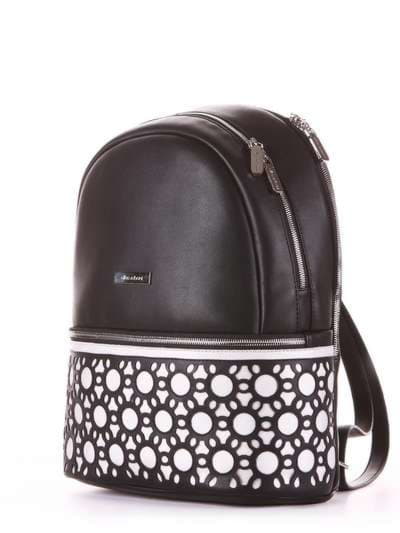 Жіночий рюкзак, модель 181432 чорний. Зображення товару, вид ззаду.