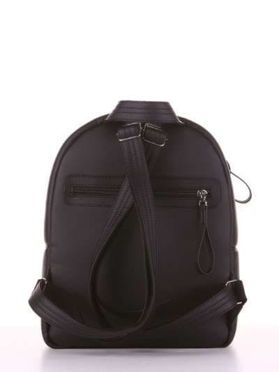 Модний рюкзак з вышивкою, модель 181551 чорний. Зображення товару, вид додатковий.