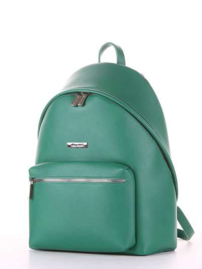 Шкільний рюкзак, модель 181715 зелений. Зображення товару, вид ззаду.