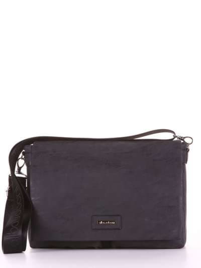 Брендова сумка, модель 181631 чорний. Зображення товару, вид збоку.