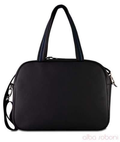 Шкільна сумка з вышивкою, модель 120605 чорний. Зображення товару, вид ззаду.