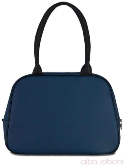 Шкільна сумка з вышивкою, модель 110113 синій. Зображення товару, вид ззаду.