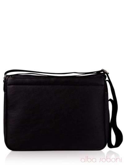 Модна сумка з вышивкою, модель 130675 чорний. Зображення товару, вид додатковий.