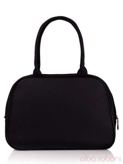 Шкільна сумка з вышивкою, модель 130516 чорний. Зображення товару, вид ззаду.