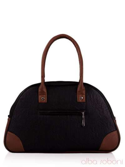 Шкільна сумка з вышивкою, модель 130881 чорний. Зображення товару, вид ззаду.