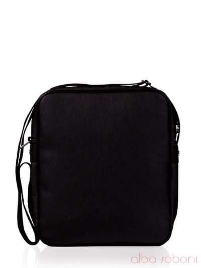 Шкільна сумка з вышивкою, модель 130948 чорний. Зображення товару, вид ззаду.
