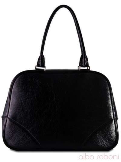 Шкільна сумка з вышивкою, модель 120690 чорний. Зображення товару, вид ззаду.