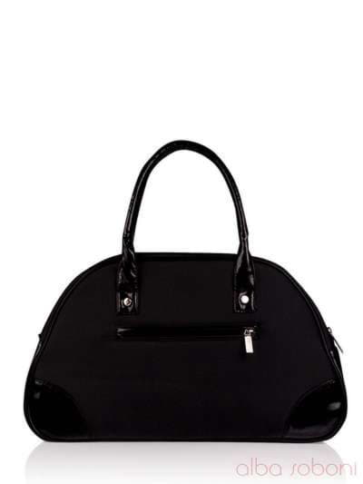Стильна дитяча сумочка з вышивкою, модель 0140 чорний. Зображення товару, вид ззаду.