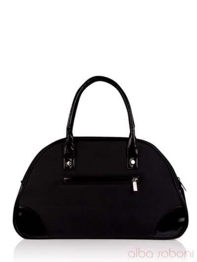 Стильна дитяча сумочка з вышивкою, модель 0141 чорний. Зображення товару, вид ззаду.