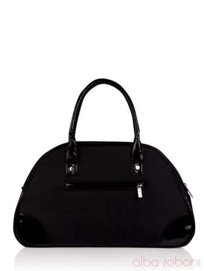 Стильна дитяча сумочка з вышивкою, модель 0143 чорний. Зображення товару, вид ззаду.