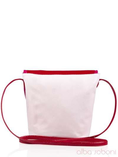 Стильна дитяча сумочка з вышивкою, модель 0151 червоний. Зображення товару, вид ззаду.