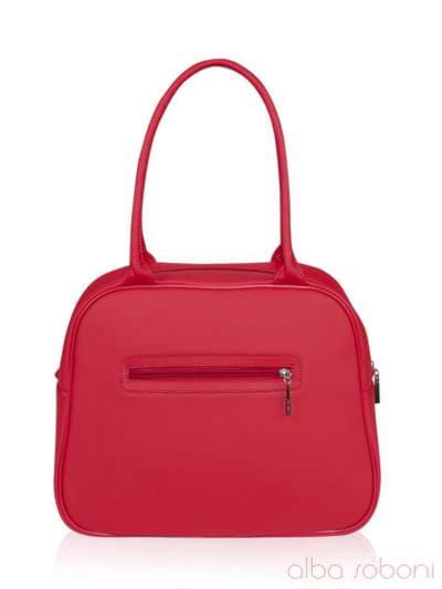 Шкільна сумка, модель 161246 червоний. Зображення товару, вид ззаду.