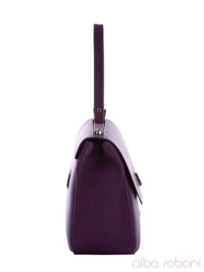Стильна сумка-портфель, модель 170087 баклажан. Зображення товару, вид додатковий.