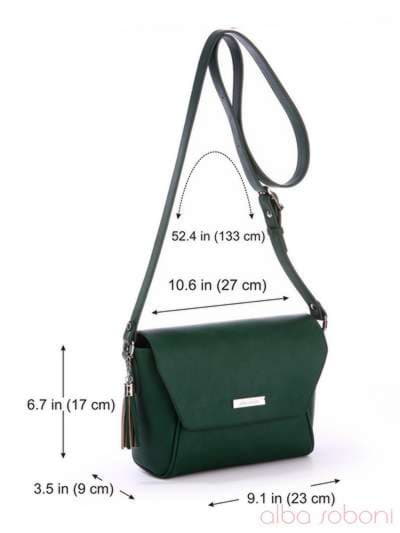 Літня сумка маленька, модель 170095 зелений. Зображення товару, вид додатковий.