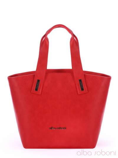 Літня сумка, модель 170074 червоний. Зображення товару, вид спереду.