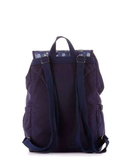 Молодіжний рюкзак з вышивкою, модель 183842 синій. Зображення товару, вид додатковий.