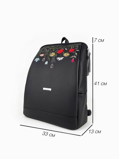 Фото товара: комплект (рюкзак та косметичка) n26109 чорний. Фото - 9.