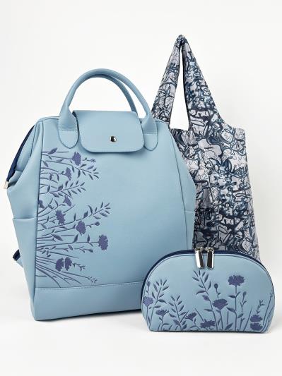 Фото товара: комплект (рюкзак та косметичка) n26116 блакитний. Фото - 1.