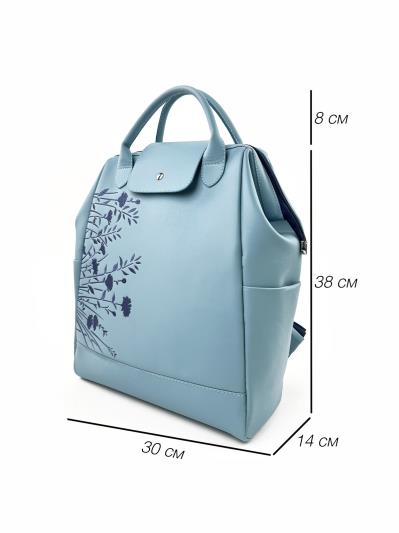 Фото товара: комплект (рюкзак та косметичка) n26116 блакитний. Фото - 8.