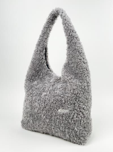 Фото товара: комлект (сумка та косметичка) n25095 світло-сірий. Фото - 2.