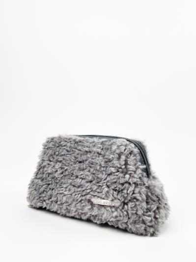 Фото товара: комлект (сумка та косметичка) n25095 світло-сірий. Фото - 5.