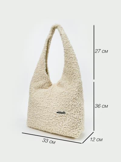 Фото товара: комлект (сумка та косметичка) n25096 молочний. Фото - 7.