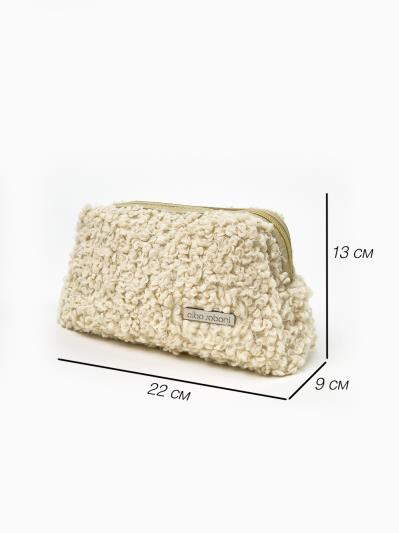 Фото товара: комлект (сумка та косметичка) n25096 молочний. Фото - 8.