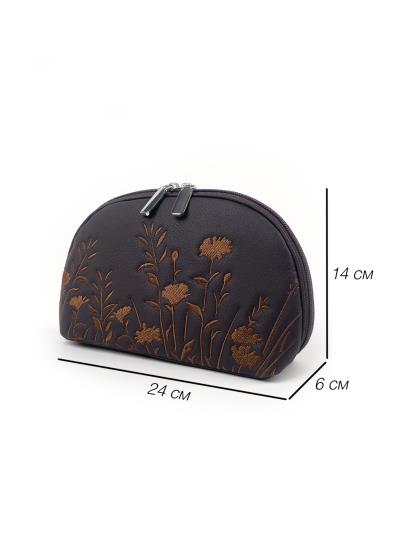 Фото товара: комлект (сумка та косметичка) n26102 темний шоколад. Фото - 10.