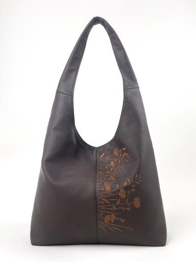 Фото товара: комлект (сумка та косметичка) n26102 темний шоколад. Фото - 2.