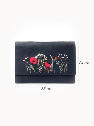 Фото товара: комлект (сумка та косметичка) n26106 чорний. Фото - 10.