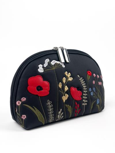 Фото товара: комлект (сумка та косметичка) n26106 чорний. Фото - 3.