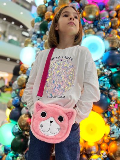 Фото товара: дитяча сумочка 2246 рожевий. Фото - 3.