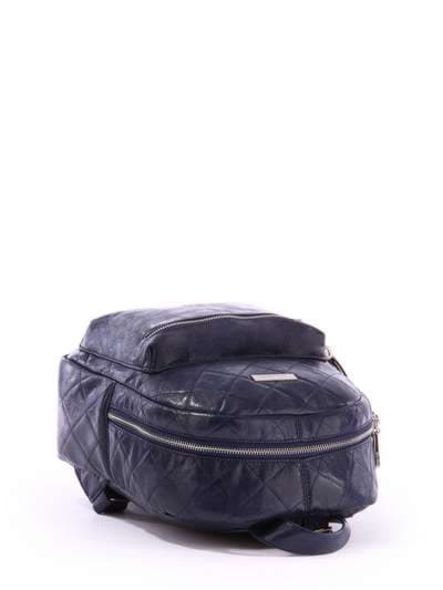 Жіночий рюкзак з вышивкою, модель 171532 синій. Зображення товару, вид ззаду.