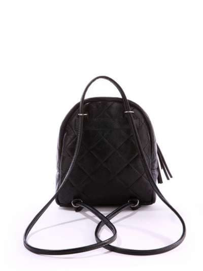 Жіночий міні-рюкзак з вышивкою, модель 171541 чорний. Зображення товару, вид додатковий.
