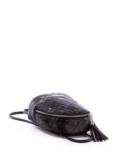 Жіночий міні-рюкзак з вышивкою, модель 171541 чорний. Зображення товару, вид додатковий.
