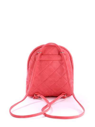 Жіночий міні-рюкзак з вышивкою, модель 171544 кораловий. Зображення товару, вид додатковий.