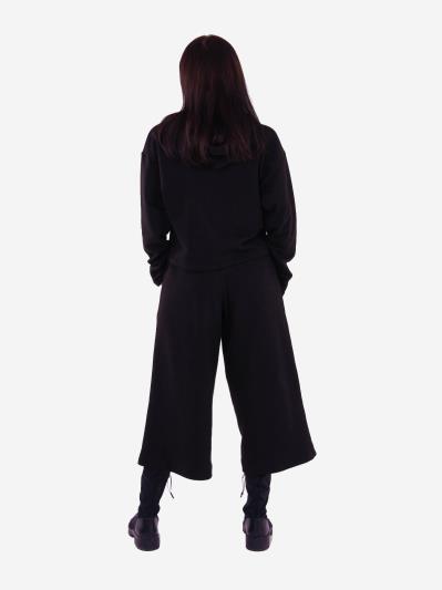 Фото товара: жіночий костюм з кюлотами L чорний (202-013-01). Вид 3.