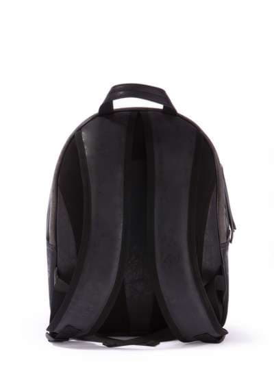 Брендовий рюкзак з вышивкою, модель 171603 чорно-сірий. Зображення товару, вид додатковий.
