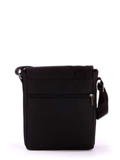 Жіноча сумка, модель 171631 чорний. Зображення товару, вид ззаду.