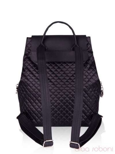 Модний рюкзак, модель 152317 чорний. Зображення товару, вид ззаду.
