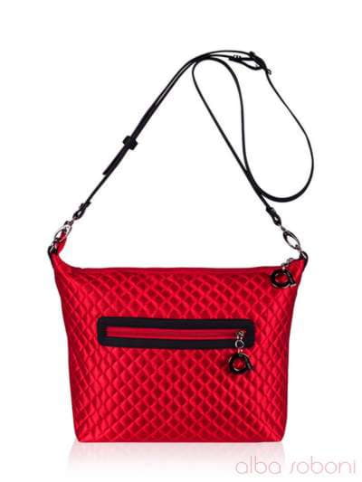 Модна сумка, модель 152327 червоний. Зображення товару, вид ззаду.
