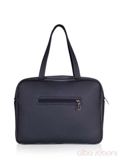 Брендова сумка, модель 161606 чорний. Зображення товару, вид ззаду.