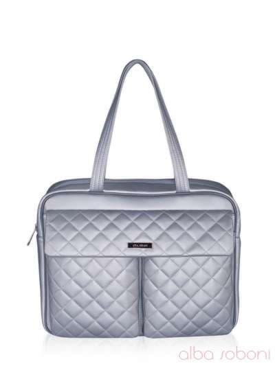 Шкільна сумка, модель 161606 срібло. Зображення товару, вид спереду.