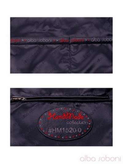 Брендовий клатч з вышивкою, модель hm1541 чорний. Зображення товару, вид додатковий.