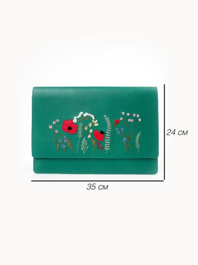 Фото товара: чохол для ноутбука 260105 зелений. Фото - 6.