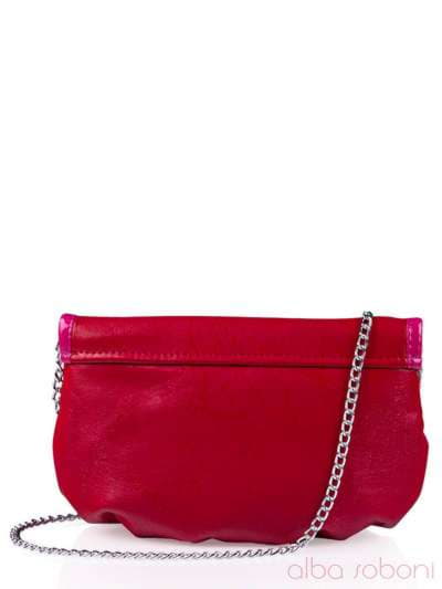 Стильна дитяча сумочка з вышивкою, модель 0160 червоний. Зображення товару, вид ззаду.